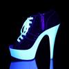 Pleaser - DELIGHT600SK01 Bottes de plateforme - Noir/Blanc Product image